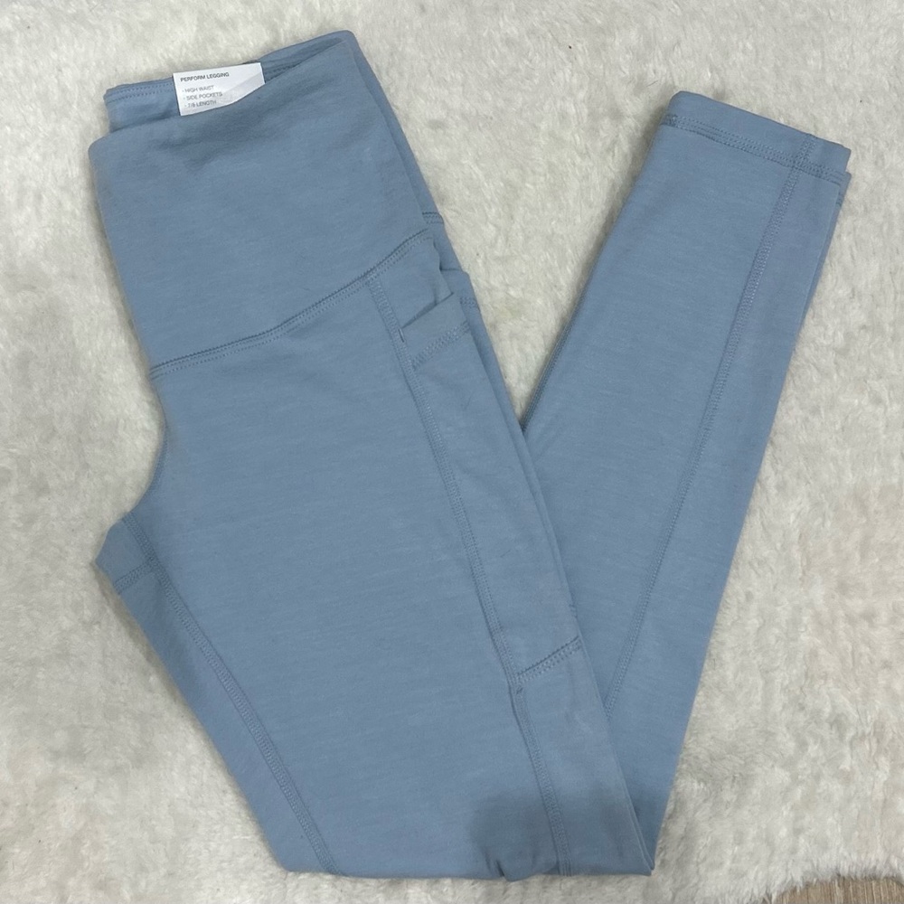 Zella Perform Blue Fog 7/8 Leggings NWT